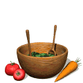 Early internet GIF used as a section marker. The GIF depicts 3-D tongs tossing lettuce in a salad bowl.