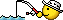Early internet GIF used as a section marker. The GIF depicts a smiley fishing with a rod.