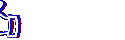 Early internet GIF used as a section marker. The GIF depicts a hand holding a pen in neon-lights graphic style.