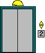 Early internet GIF used as a section marker. The GIF depicts an elevator with the door never seeming to open.